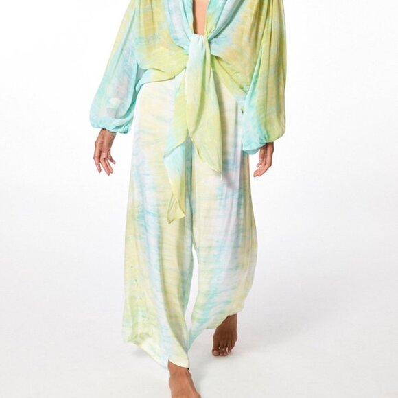 Young Fabulous & Broke Pants - Young Fabulous & Broke Aiko Pants in Neon Sonder